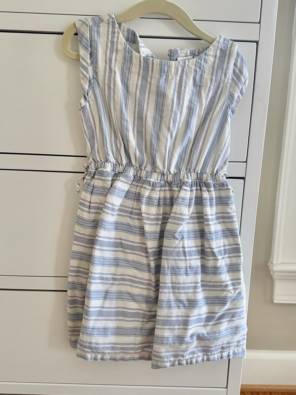 GAP Kids Size XS Blue White Striped Casual Girls Dress